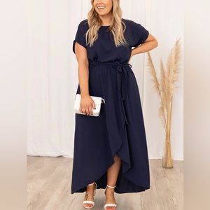 High Low Wrap Dress